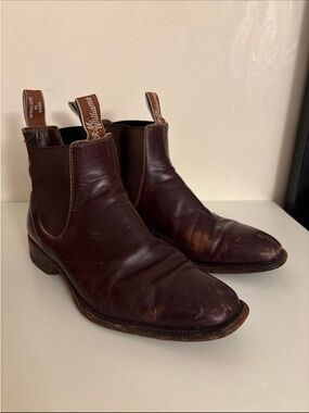 R.M. Williams Men's Brown Leather Chelsea Boots 9 us blundstone
